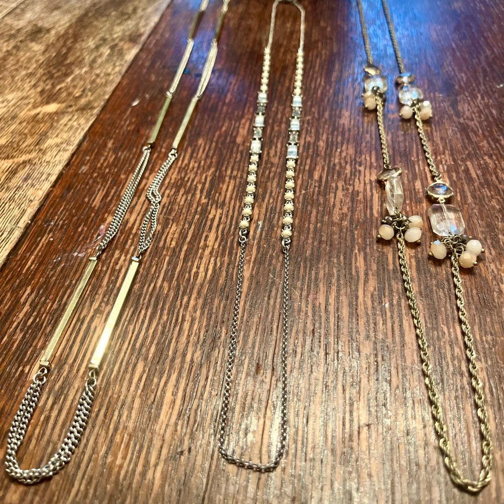 Anne Taylor Gold and Silver Necklace Set